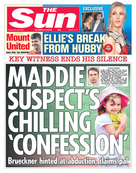 The Sun - Maddie’s suspect’s chilling confession