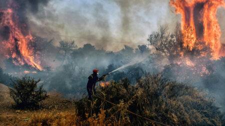 Wildfires rage for a third day in Greece as EU allies send aid