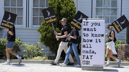 WATCH: Hollywood actors hit the picket lines in New York and LA