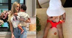 Khloe Kardashian shares rare photo of 11-month-old son Tatum enjoying all-American party