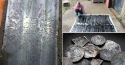 Acid-etched swords, illegal silver and a nit comb among incredible shipwreck finds
