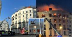 Huge fire breaks out at hotel in Brighton as people urged to avoid the area