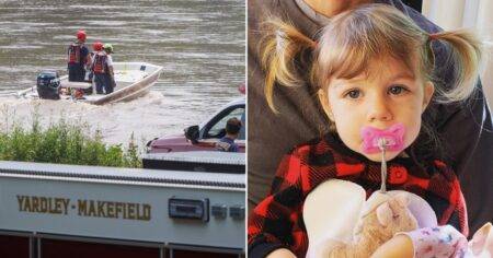 Body of girl found in river confirmed as two-year-old swept away in flash floods