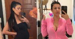 Kourtney Kardashian rocks of-the-moment Barbie pink look for pregnancy workout