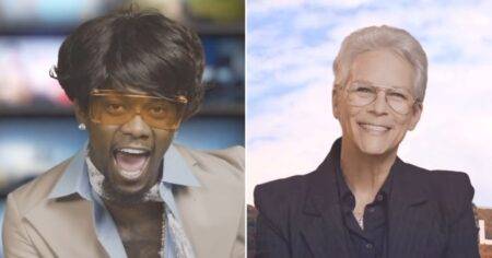 Jamie Lee Curtis makes cameo in Offset’s new music video as he transforms into James Brown and it’s very epic