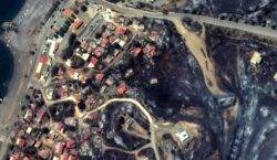 Before and after satellite photos show scale of devastating Greece wildfires