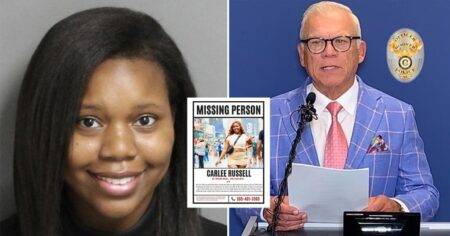 Woman arrested for faking her own kidnapping after claiming to see child on the road