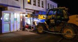 Man tries to nick ATM by subtly ramming stolen crane into side of Co-op