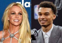 Britney Spears says she was struck by Victor Wembanyama’s guard