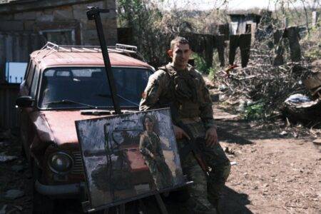 A Brush with War: Meet Max, the 25-year-old artist risking everything to capture mortal danger on canvas