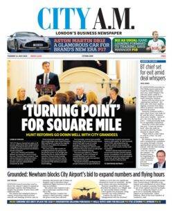 CITY AM – ‘Turning point’ for square mile