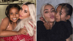 Kim Kardashian’s children shower her with love as Saint, 7, plants kiss on cheek in pool