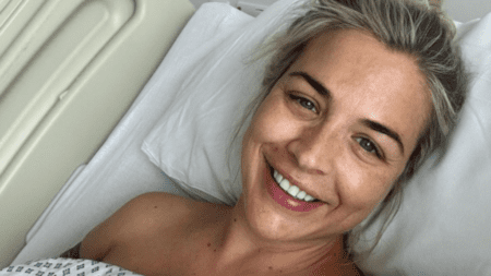 Gemma Atkinson jokes she’s ‘still intact and neat’ after being unable to have a vaginal birth with second baby