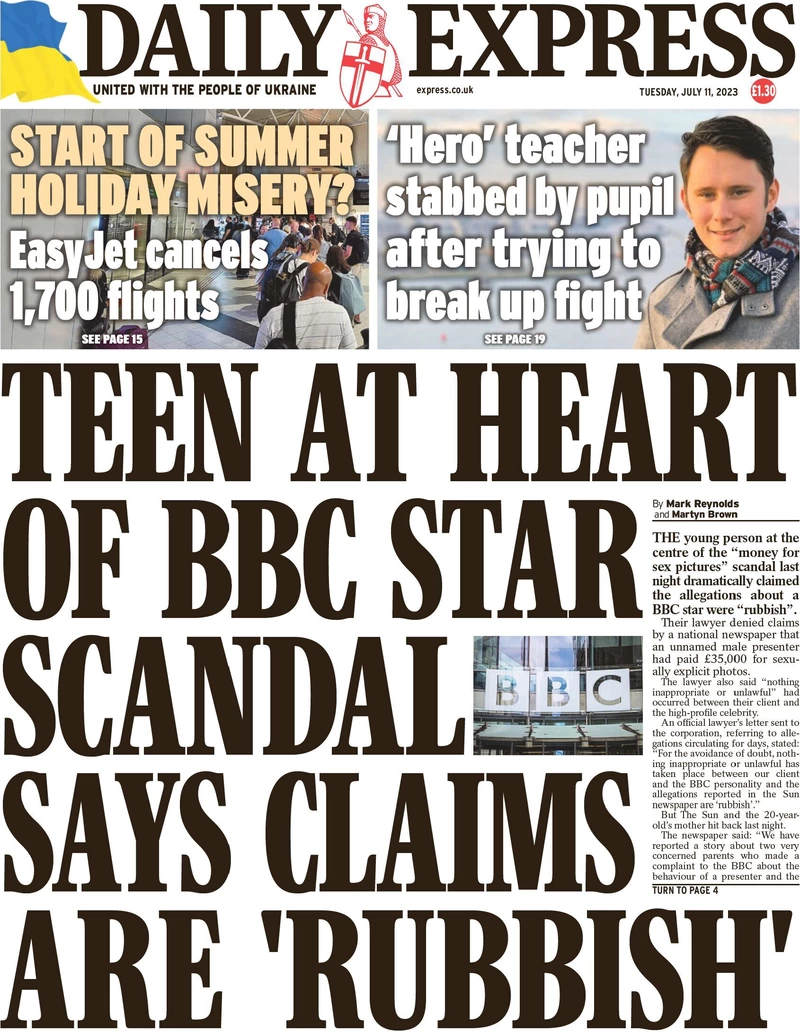 Daily Express - Teen at heart of BBC scandal says claims are rubbish