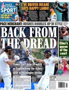 Daily Express Sport – Back from the dread 