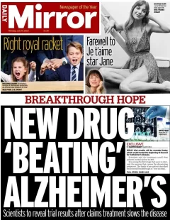 Daily Mirror – New drug beating Alzheimer’s