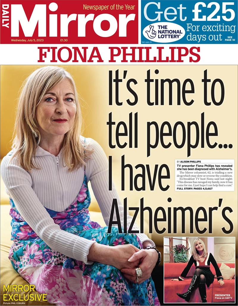 Daily Mirror - It’s time to tell people … I have Alzheimer's