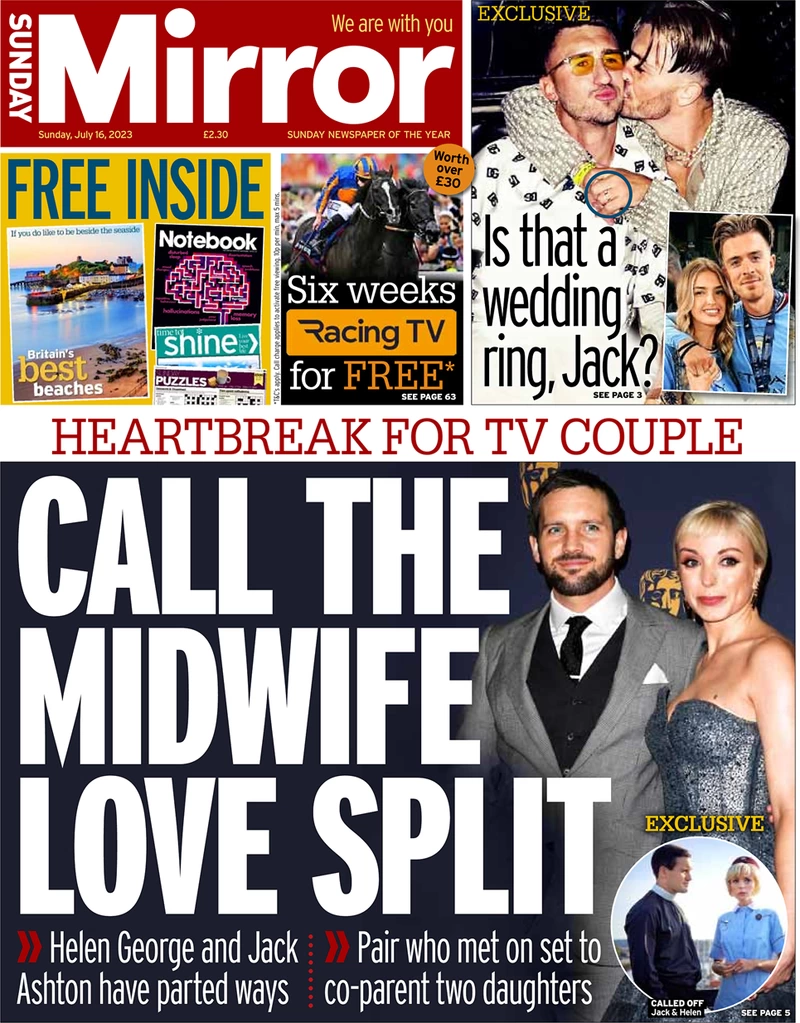 Sunday Mirror - Call the Midwife love split