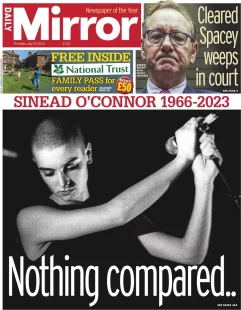 Daily Mirror – Sinead O’Connor: Nothing compared …