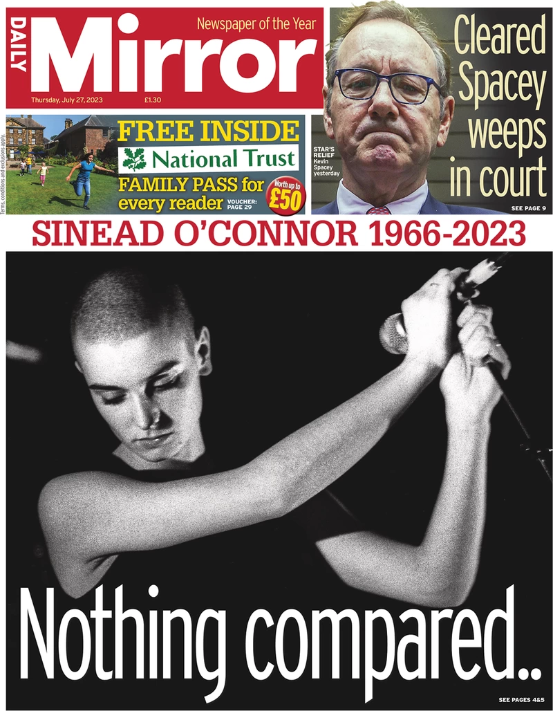 Daily Mirror - Sinead O'Connor: Nothing compared …