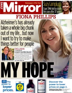 Daily Mirror – Fiona Phillips: My hope