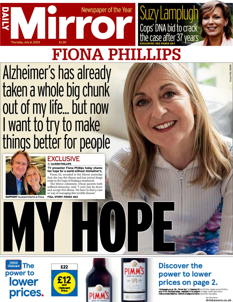 Daily Mirror - Fiona Phillips: My hope