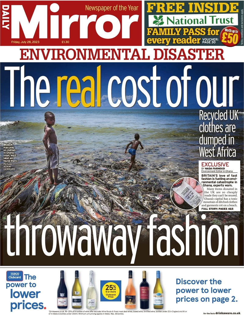 Daily Mirror - The real cost of our throwaway fashion
