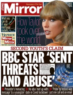 Daily Mirror – BBC star sent threats and abuse