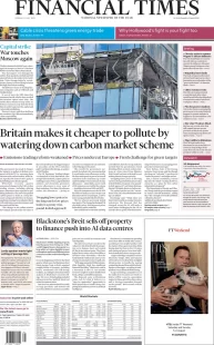 Financial Times – Britain makes it cheaper to pollute by watering down carbon market scheme