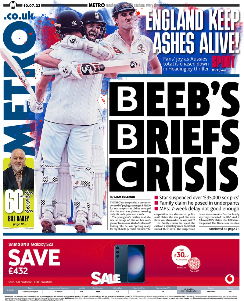 Metro - Beebs briefs crisis