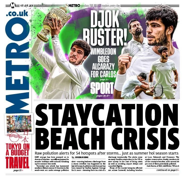 Metro - Staycation beach crisis