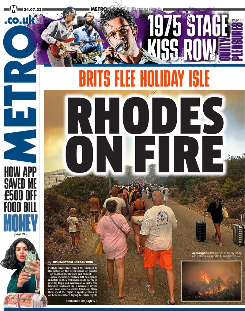 Metro - Rhodes on fire