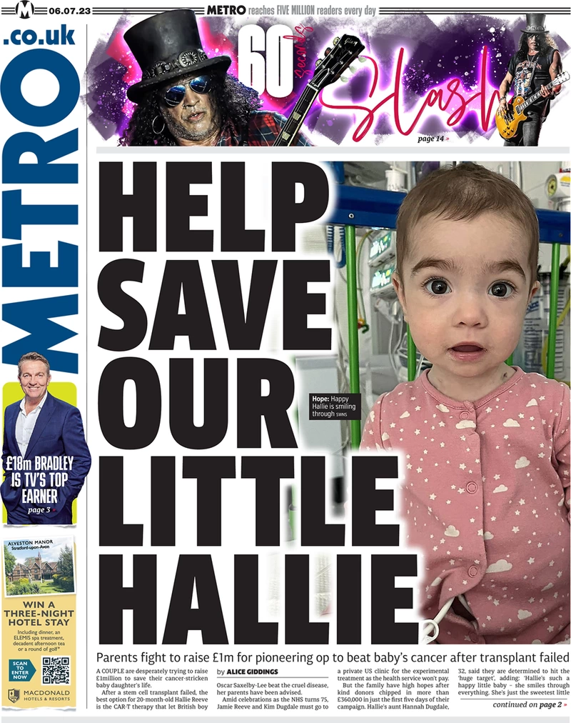 Metro - Help save our little Hallie