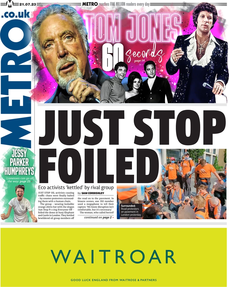 Metro - Just stop foiled