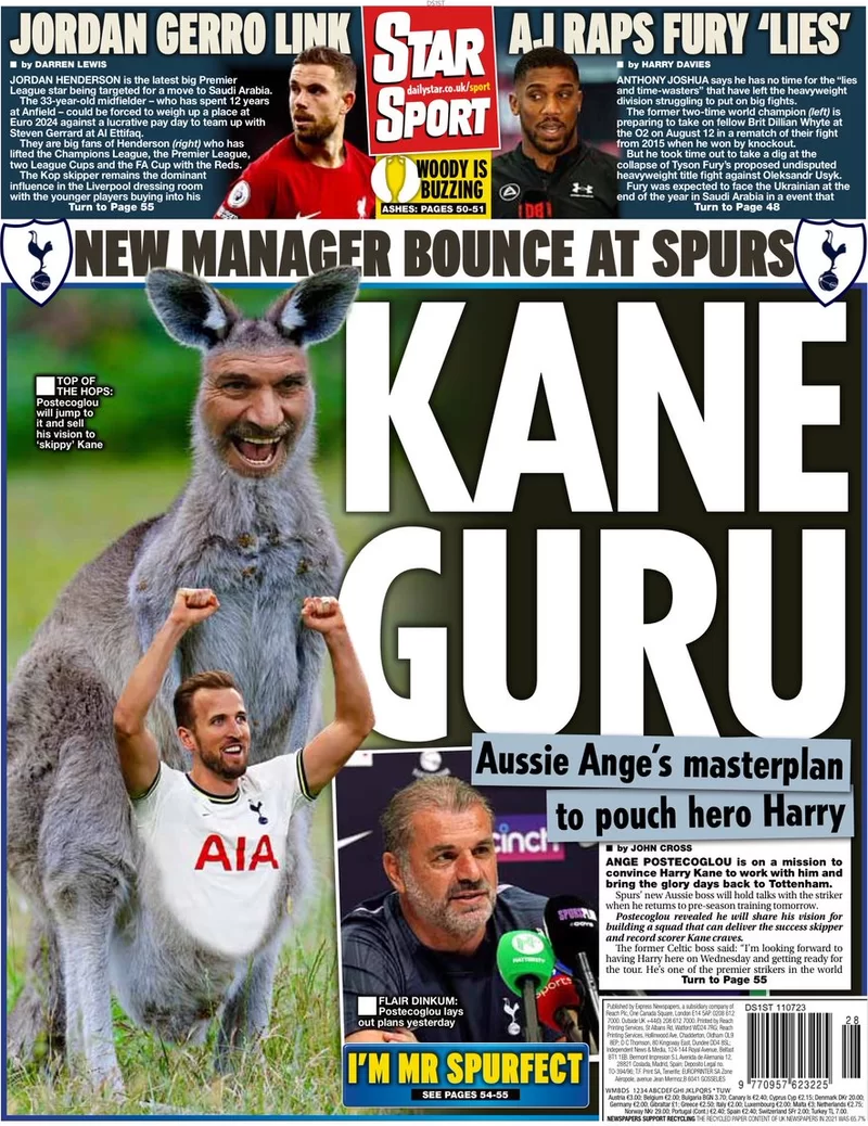 Star Sport - New manager bounce at Spurs: Kane Guru