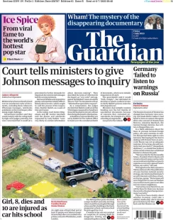 The Guardian – Court tells ministers to give Johnson messages to inquiry 