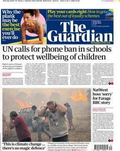 The Guardian – UN calls for phone ban in schools to protect wellbeing of children 