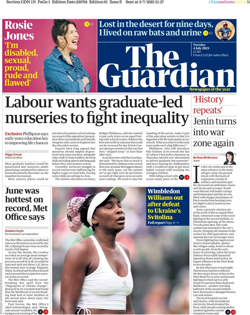 The Guardian - Labour wants graduate-led nurseries to fight inequality