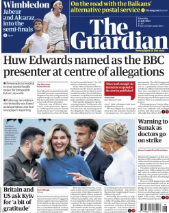 The Guardian – Huw Edwards named as BBC presenter at centre of allegations