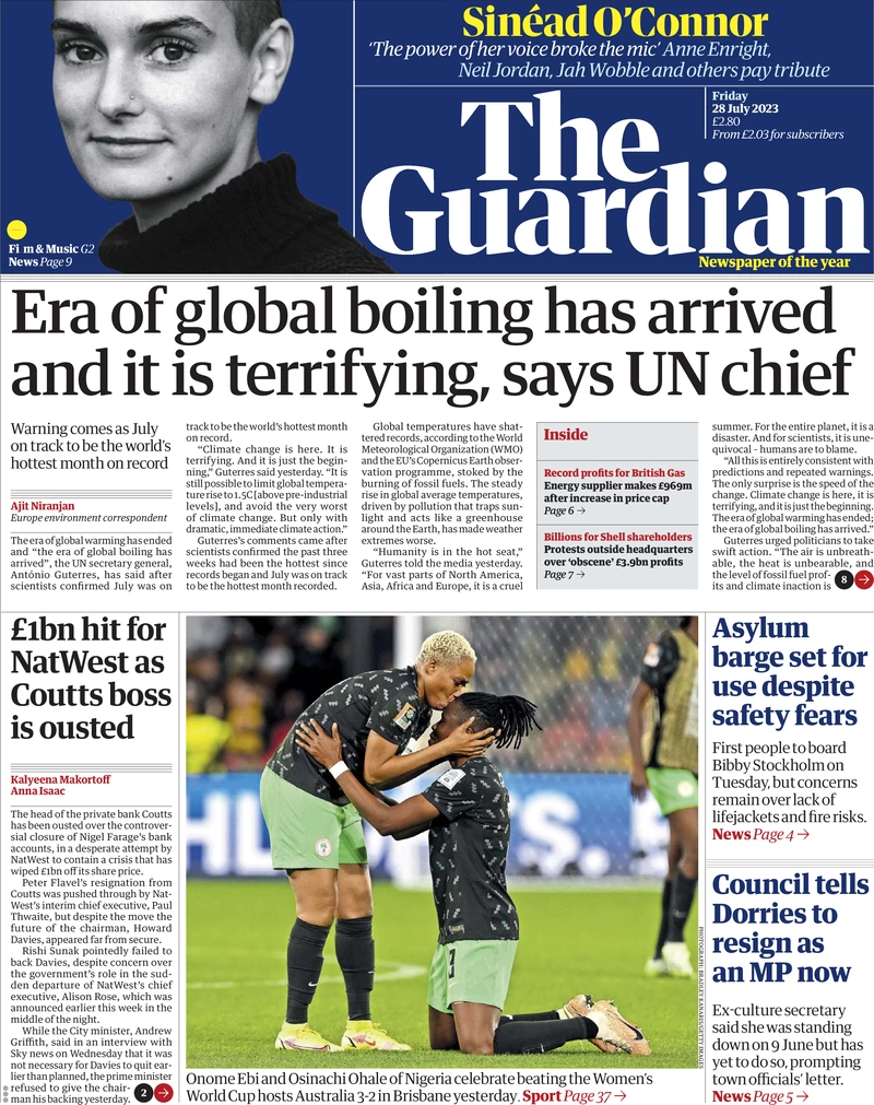The Guardian - Era of global boiling has arrived and it's terrifying, says UN chief