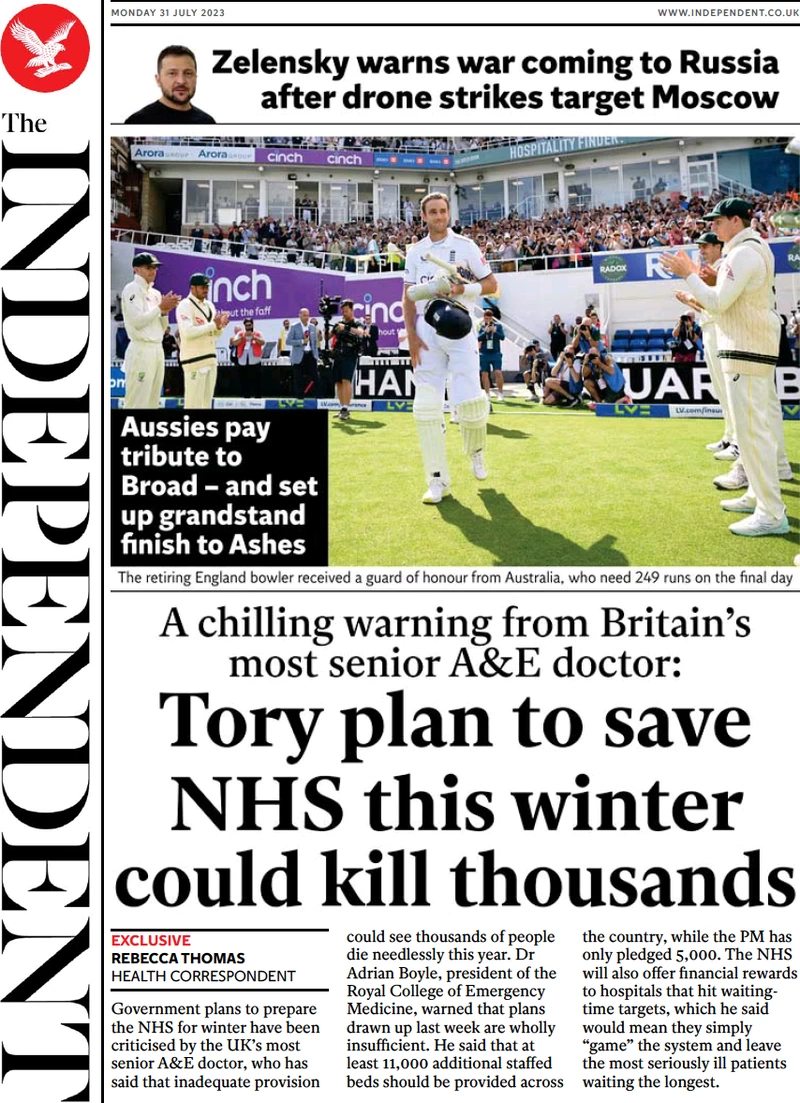 The Independent - Tory plan to save NHS this winter could kill thousands
