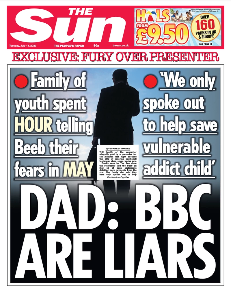 The Sun - Dad: BBC are liars