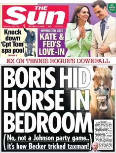 The Sun – Boris hid horse in bedroom 