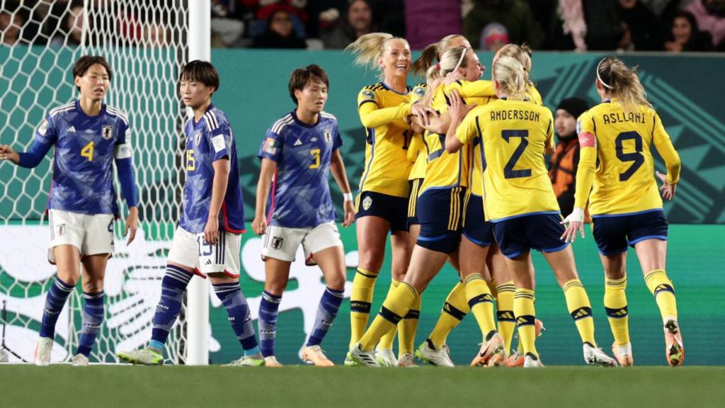 Japan 1-2 Sweden: Former champions toppled as Sweden book semi-finals place