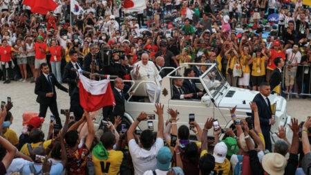 Pope Francis draws more than a million pilgrims to vigil in Portugal