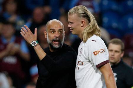 Pep Guardiola explains Erling Haaland ‘argument’ at half-time against Burnley