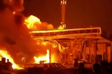 At least 33 die in inferno at petrol station in Dagestan southern Russia