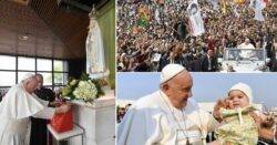 Pope Francis visits shrine known for apocalyptic prophesy linked to Russia