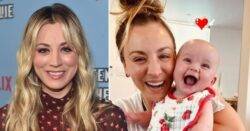 Kaley Cuoco’s baby girl melts hearts in very smiley selfie with proud mum