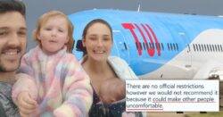 TUI tells mum not to breastfeed on plane ‘as it could make others uncomfortable’